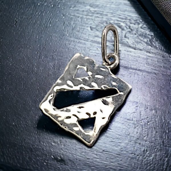 Handmade "Dota" pendant in sterling silver.