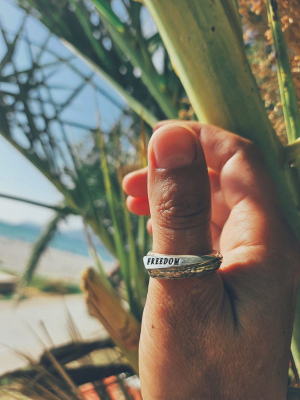 Author's ring Freedom. Sterling silver.