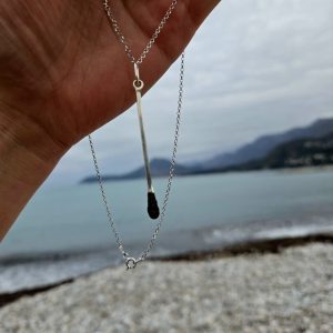 Silver Match Pendant