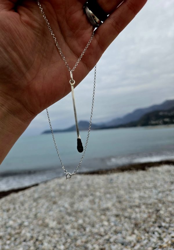 Silver Match Pendant