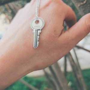 Sterling Silver Key Pendant