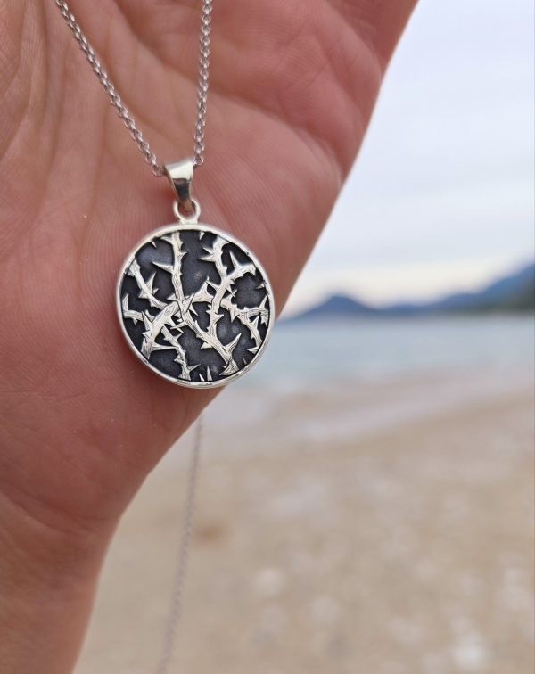 Sterling Silver Thorns Pendant