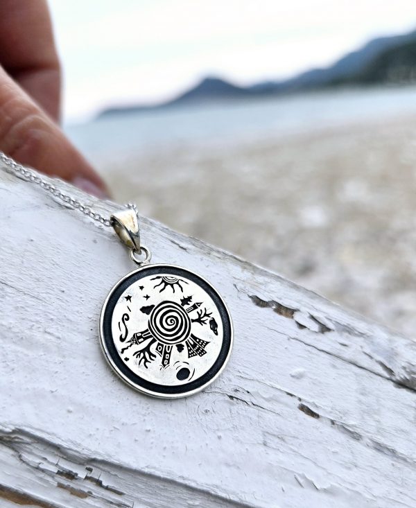 Pendant with houses