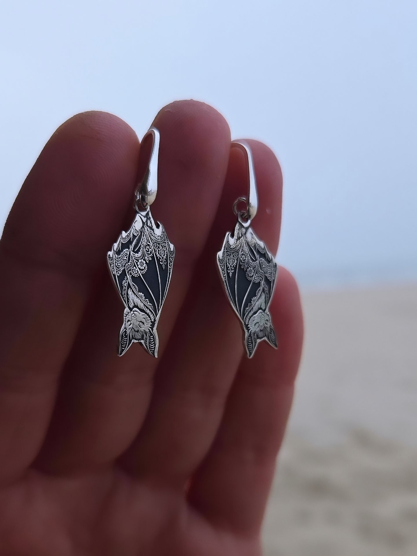 Bat earrings