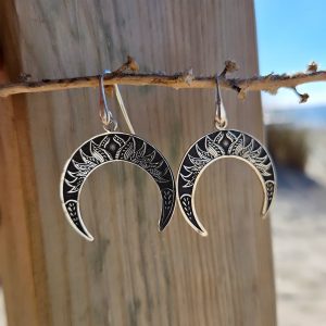 Серьги лунницы