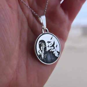 Itachi Uchiha Inspired Silver Pendant  Sacrifice, Shadows and Crows